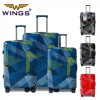 Wings Spectrum 3PC PP Luggage Set