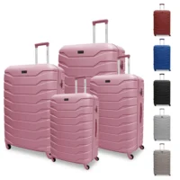 Armoured Expandable 4PC ABS Luggage Set